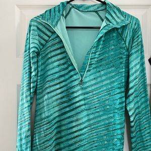 Green Under Armour zip up